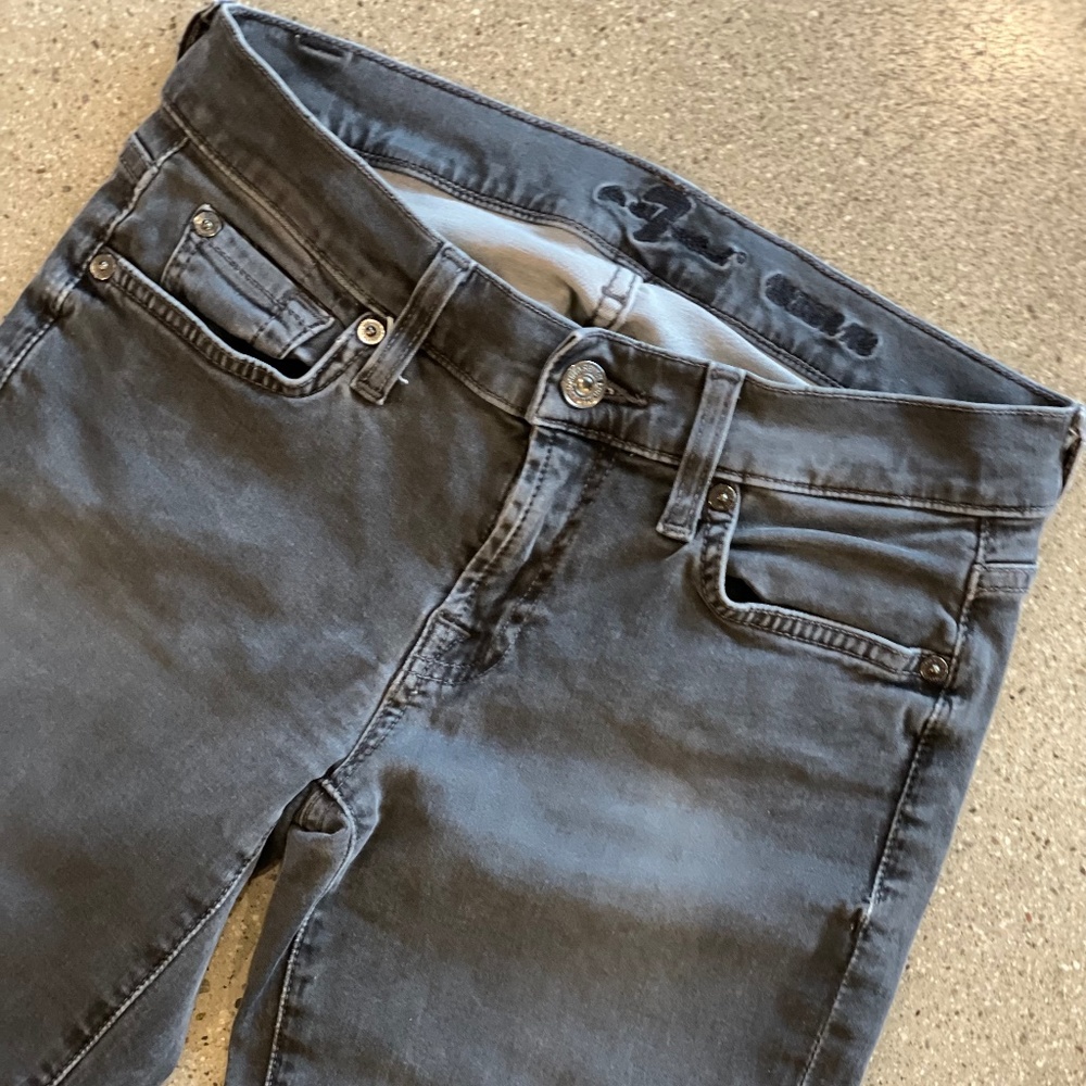 7 For All Mankind Roxanne Grey Denim Jeans Sz. 26